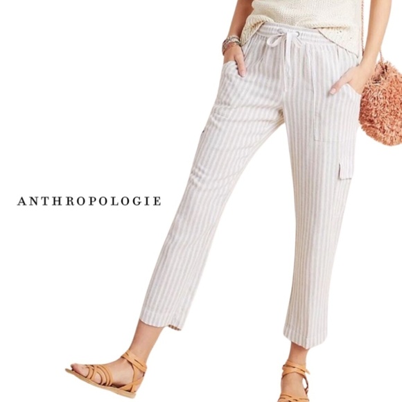 Anthropologie x Sanctuary Discoverer Cargo Pants Striped - Size 27 - Picture 1 of 15